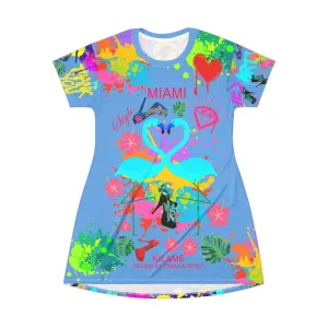 T-Shirt Dress 'Flamingo'