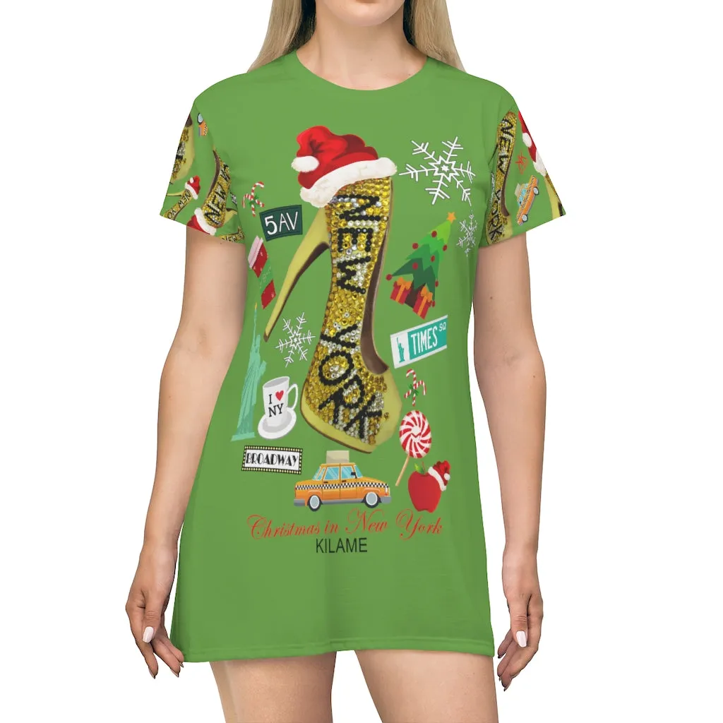 T-Shirt Dress 'New York Fashion Elf'