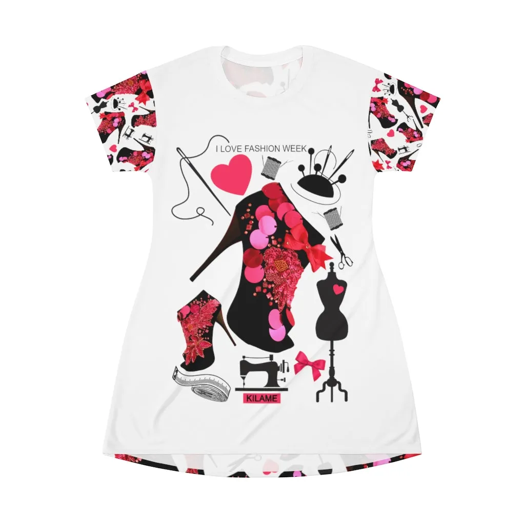 T-Shirt Dress Vali 'Love Fashion'