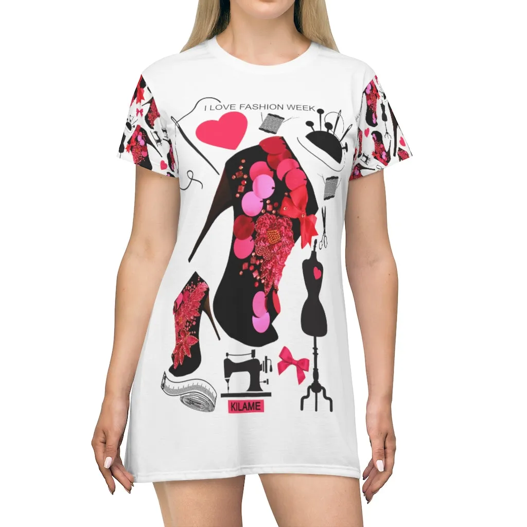 T-Shirt Dress Vali 'Love Fashion'