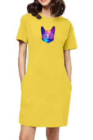 T-shirt Dress With Pockets - Best Friend Fur Real (6 Colours) (Slim Fit)