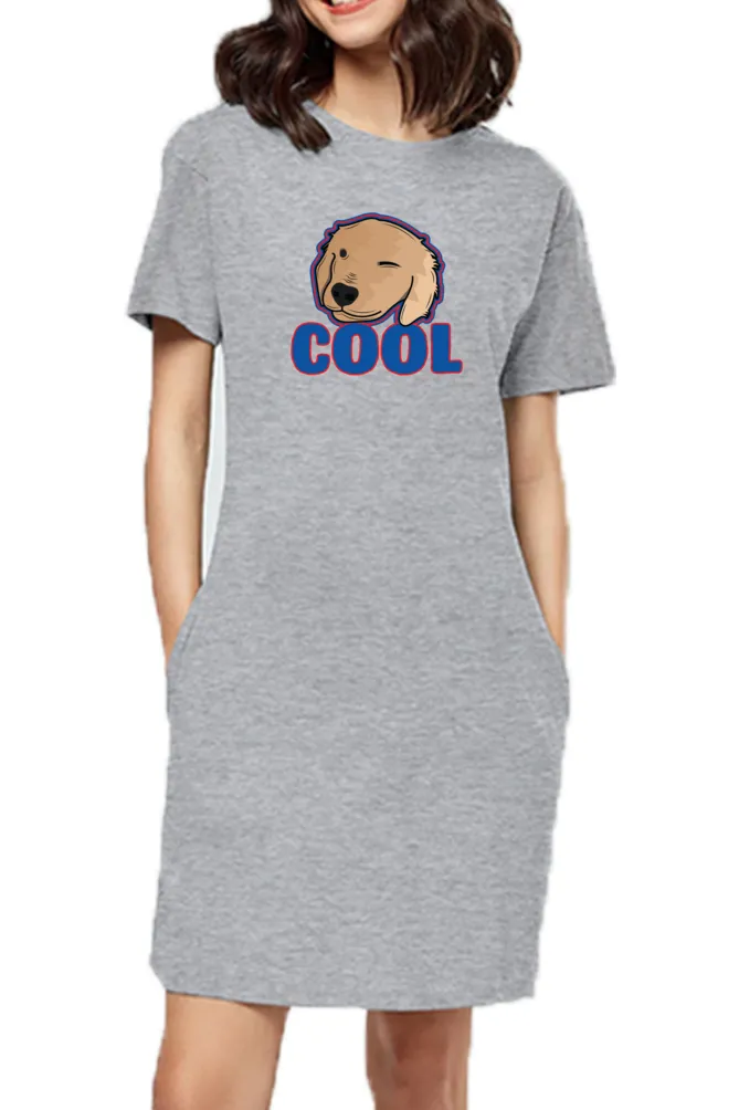 T-shirt Dress With Pockets - Labra-dorable (2 Colours) (Slim Fit)