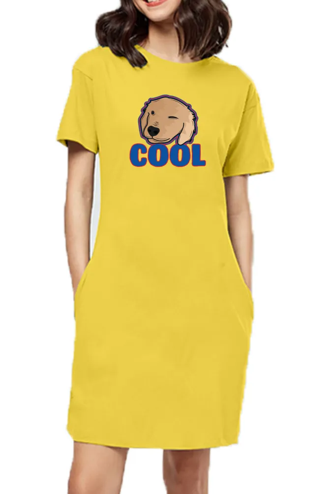 T-shirt Dress With Pockets - Labra-dorable (2 Colours) (Slim Fit)