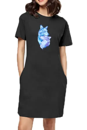 T-shirt Dress With Pockets - Snugglebugs (6 Colours) (Slim Fit)