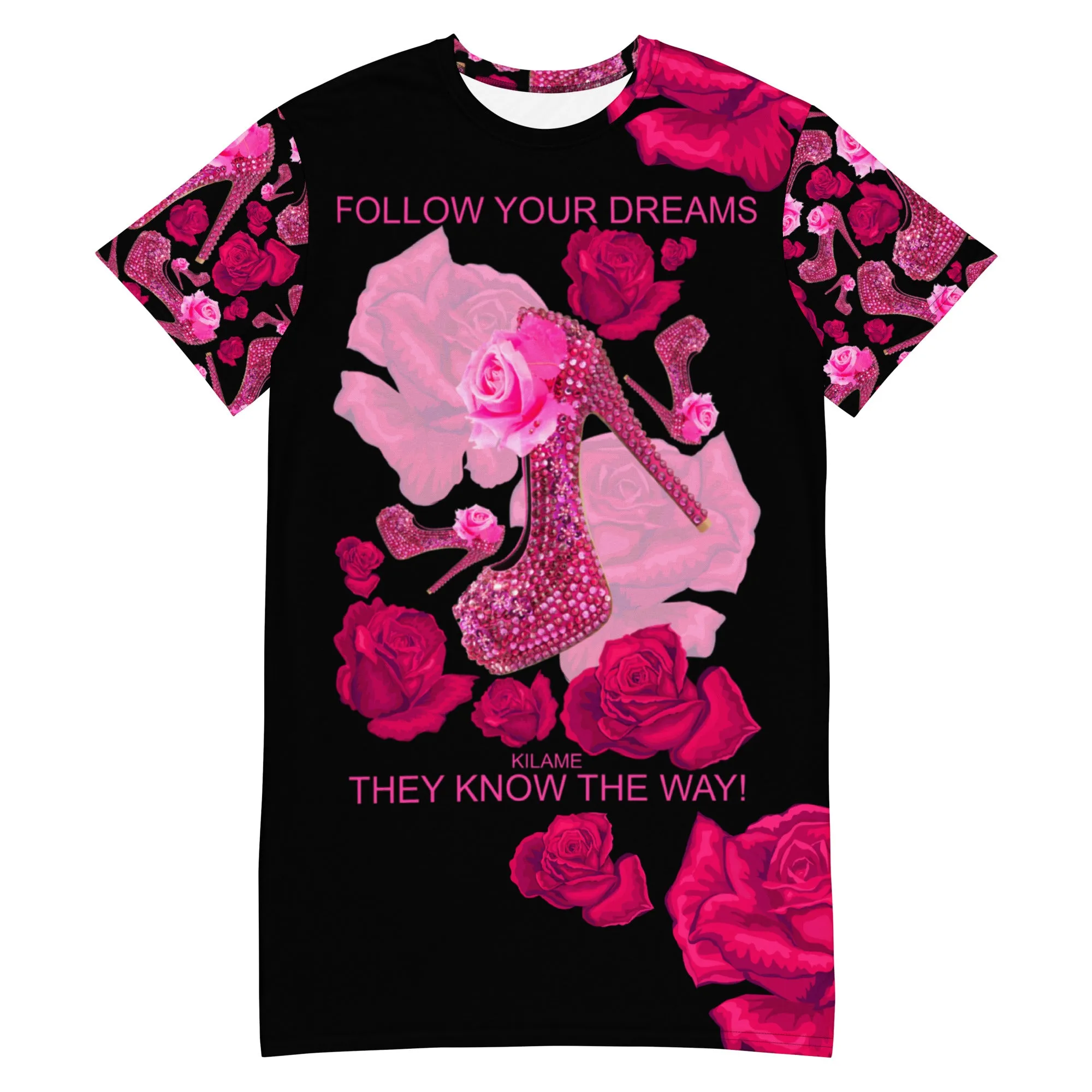 T-shirt dress 'Your Dreams'