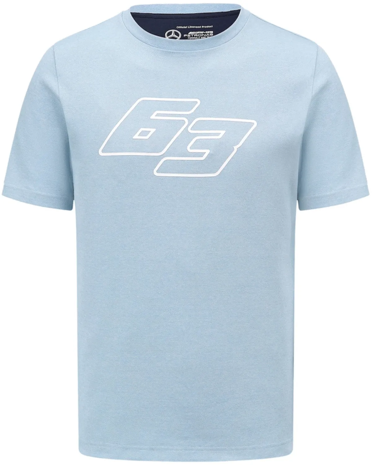 T-SHIRT Formula One 1 F1 Mercedes AMG Petronas George Russell 63 NEW Blue