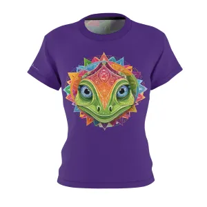 T-Shirt, Purple Mandala Chameleon