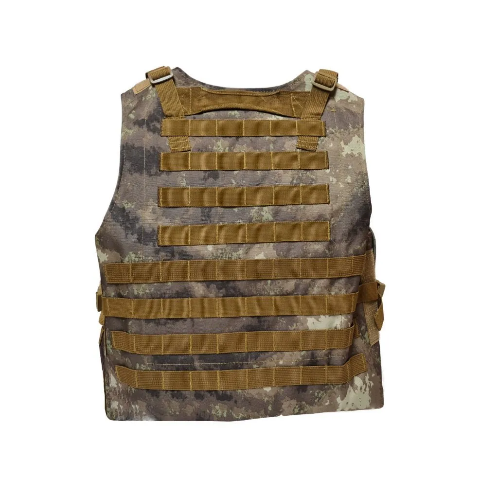 Tactical Molle Weste mit Taschen - Muddy Dirt Camo