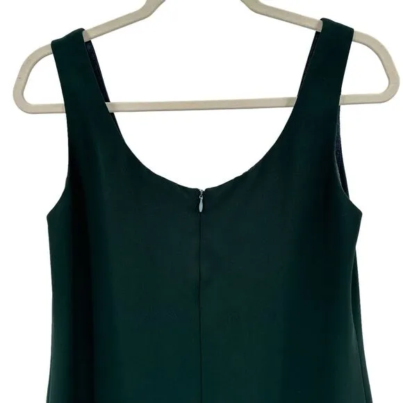 Tahari Suit Crepe Topper Jacket Dress 8 Green Sheath Career Church Sunday Best