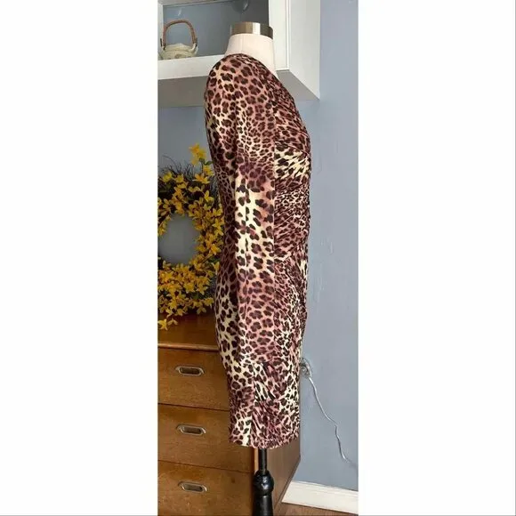 Tara Cheetah Dress by Torn Ronny Kobo Bodycon Sheath