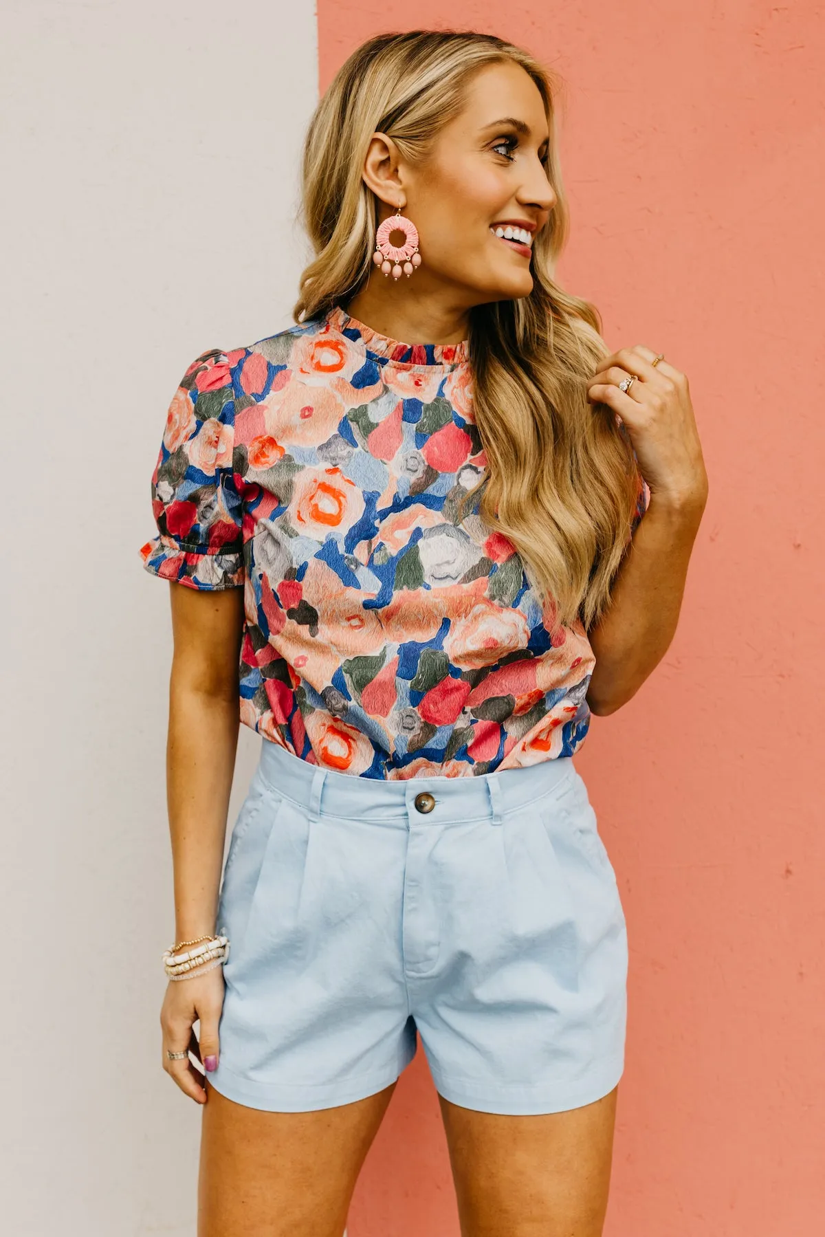 The Abby Watercolor Floral Blouse