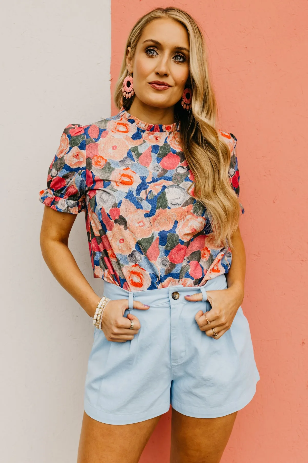 The Abby Watercolor Floral Blouse