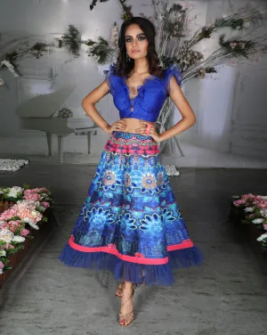 The Lotus Mehendi Lehenga