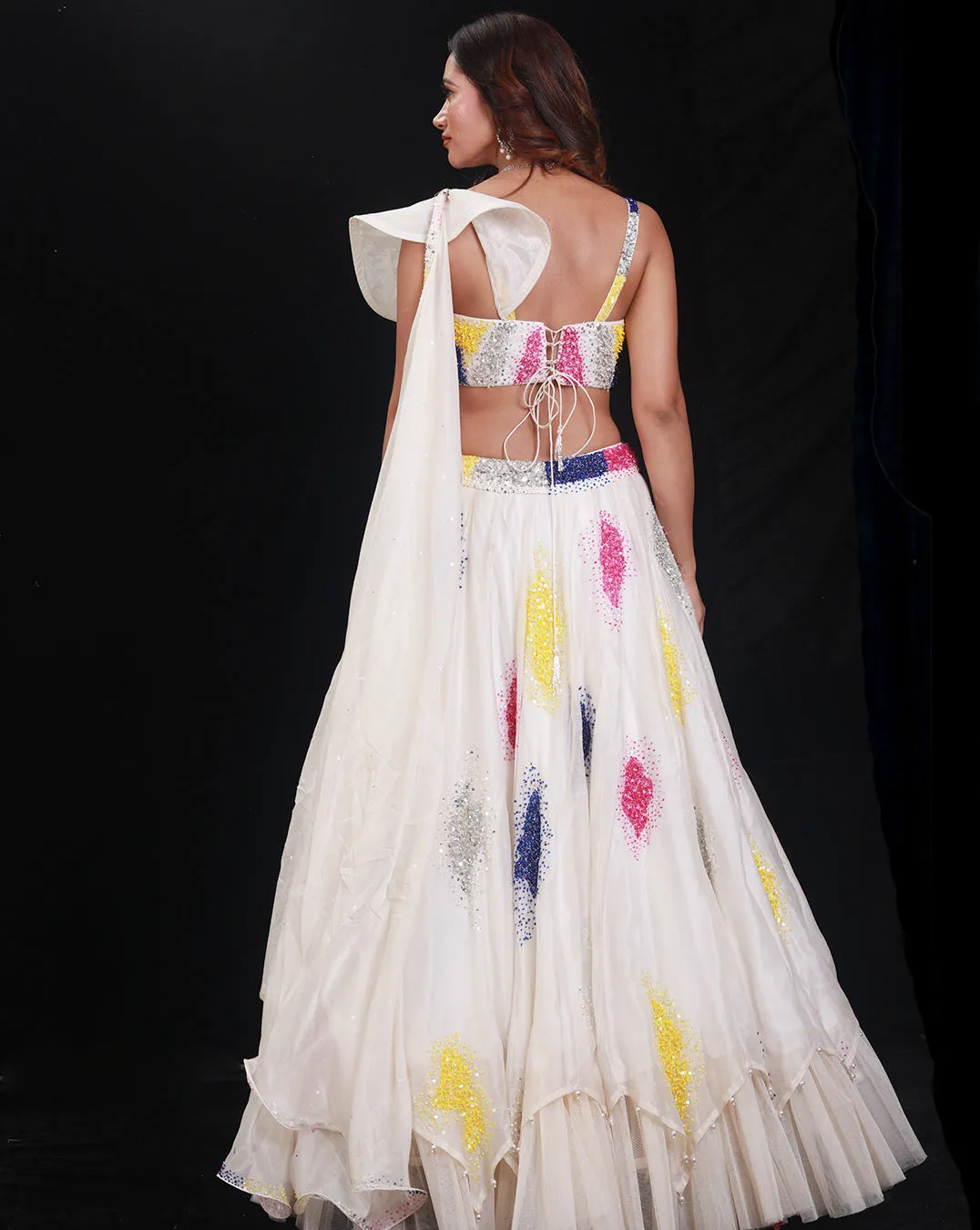 The Synchronized Scintillation Lehenga