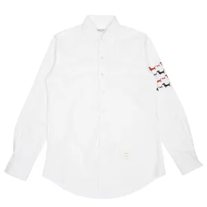 Thom Browne Hector Embroidered Oxford Shirt Size 1