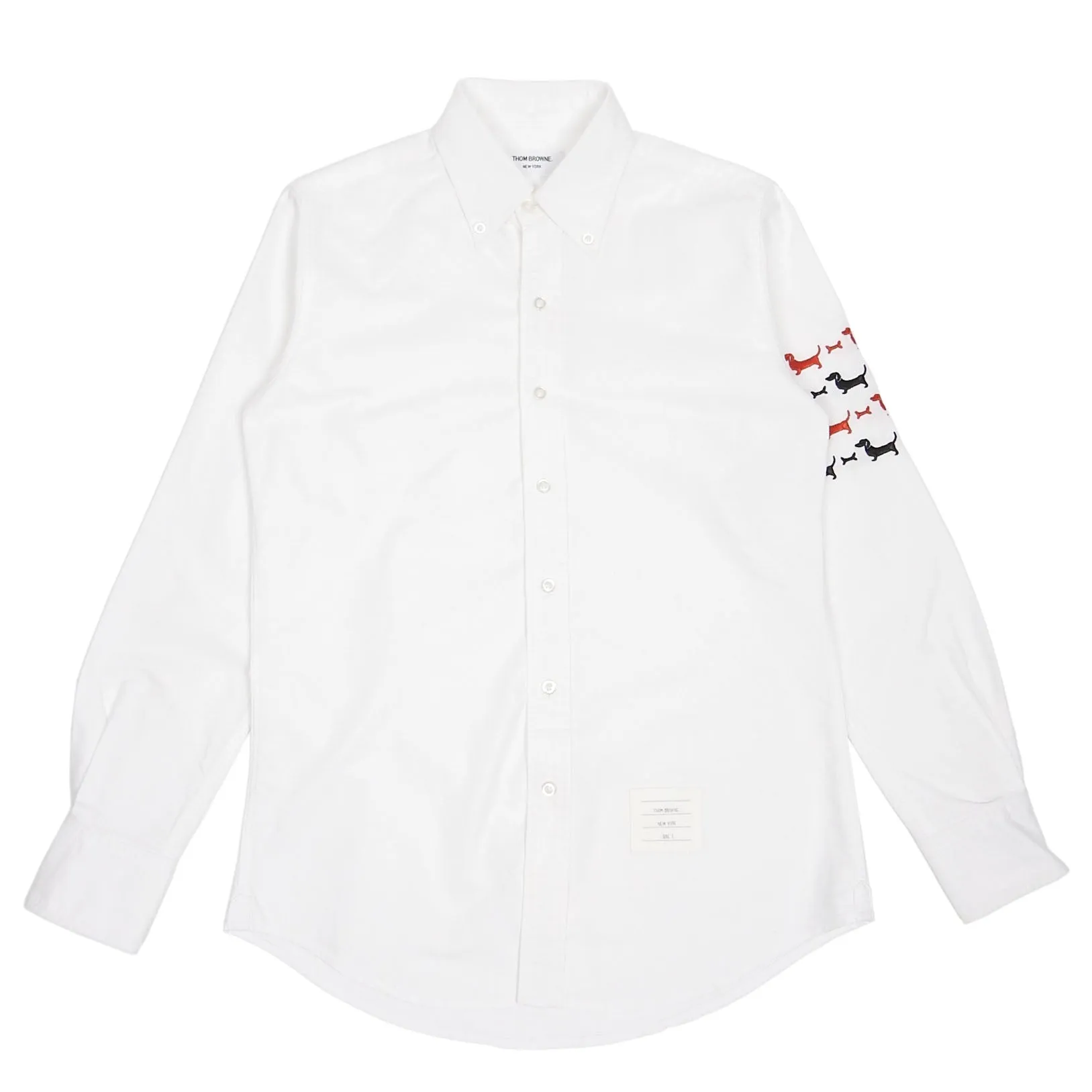 Thom Browne Hector Embroidered Oxford Shirt Size 1