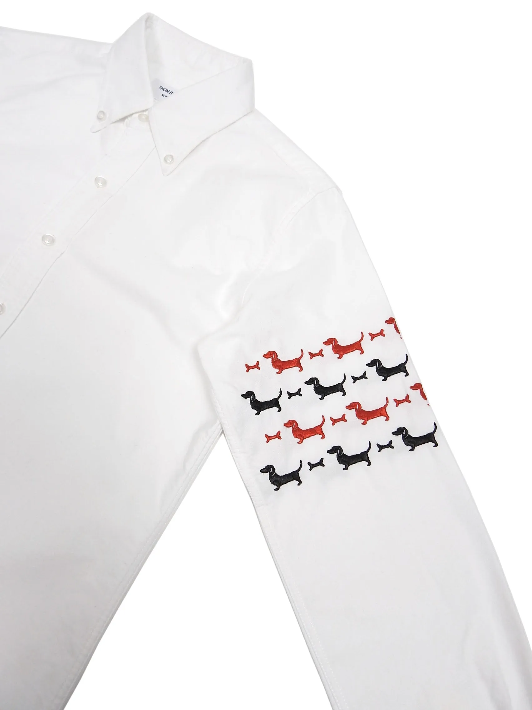 Thom Browne Hector Embroidered Oxford Shirt Size 1