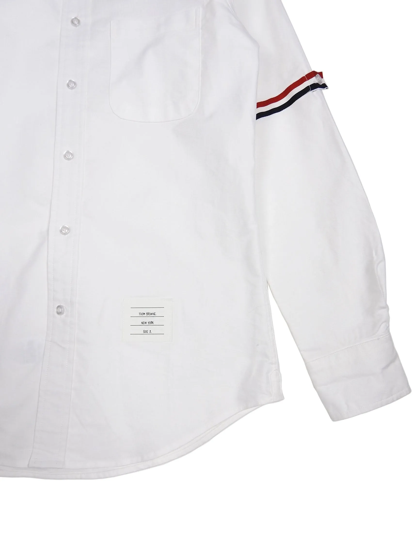 Thom Browne White Armband Oxford Shirt Size 2