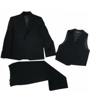 THREE PIECE BLACK SUIT