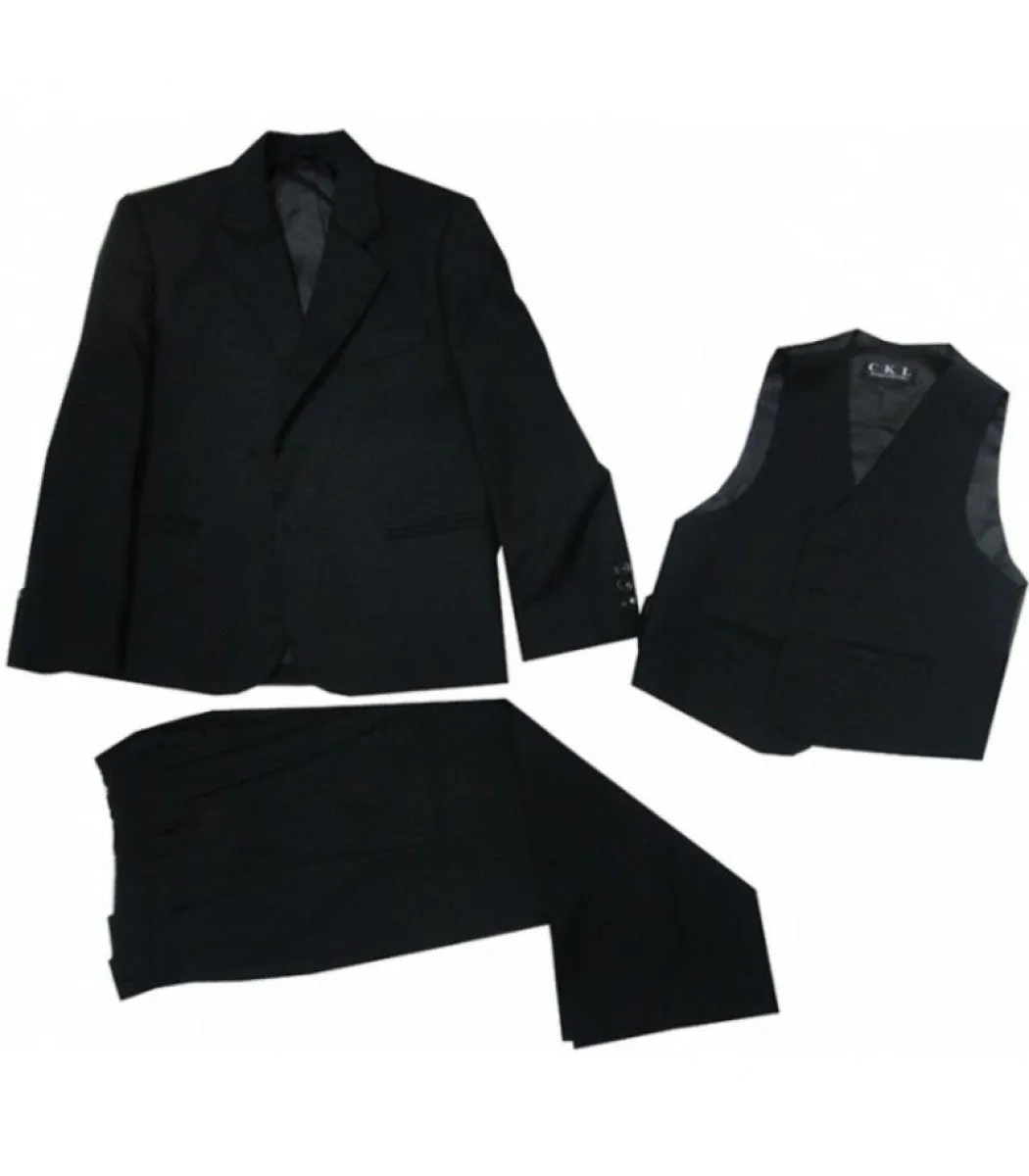 THREE PIECE BLACK SUIT