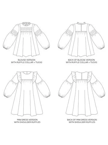 Tilly and the Buttons - Marnie Blouse & Mini Dress