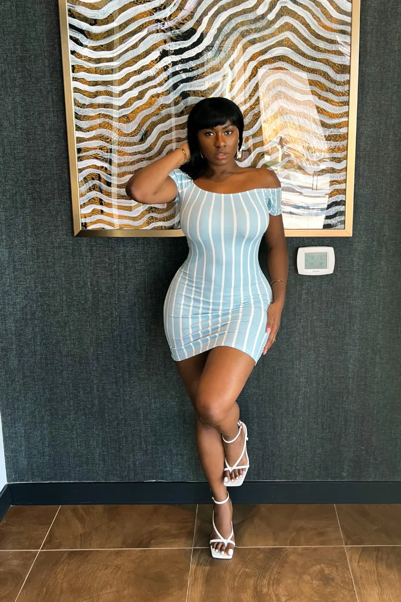 TINA OFF-SHOULDER COTTON | DRESS