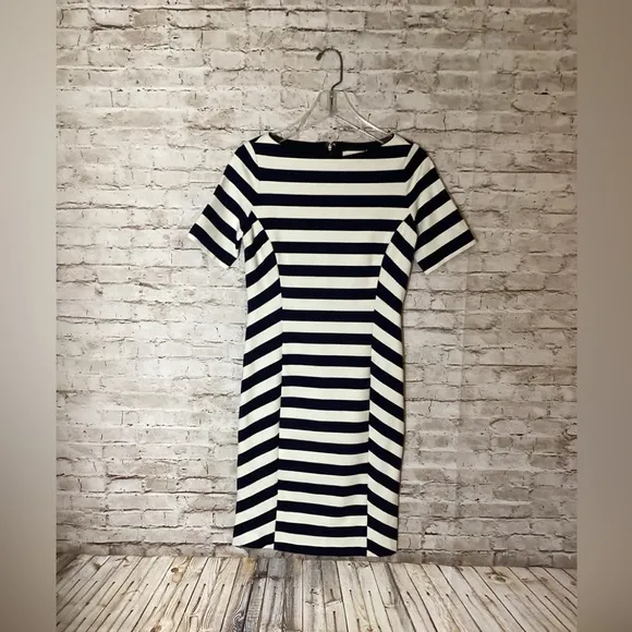 Tory Burch Augusta blue and white striped dress