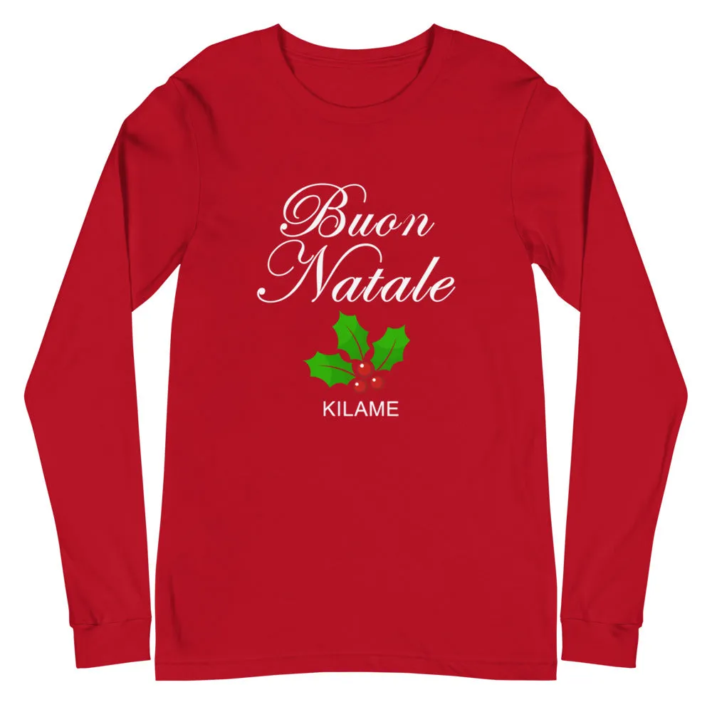 Unisex Long Sleeve Tee 'Buon Natale'