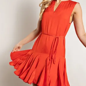 V NECK DRESS