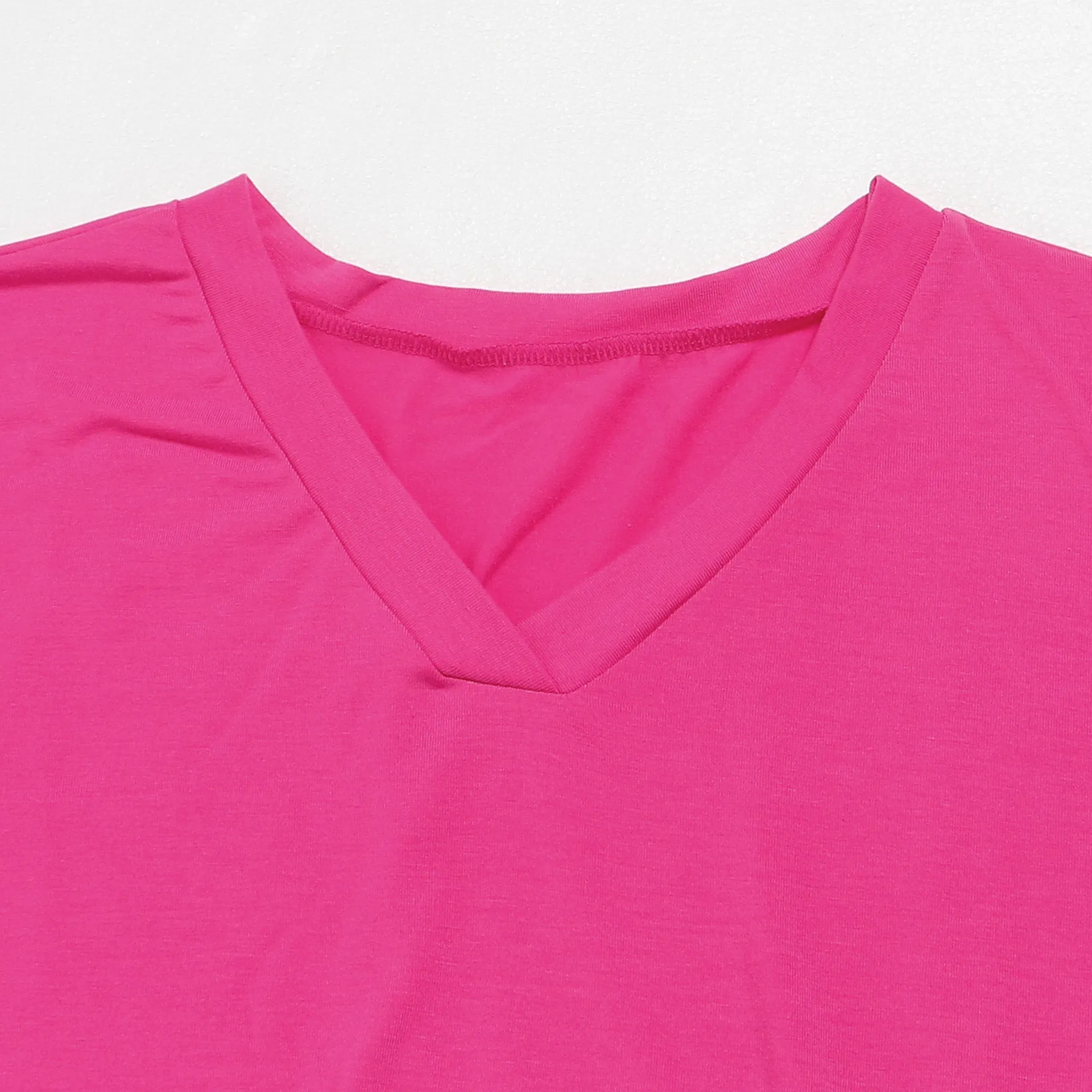 V neck Loose plus Size Dress