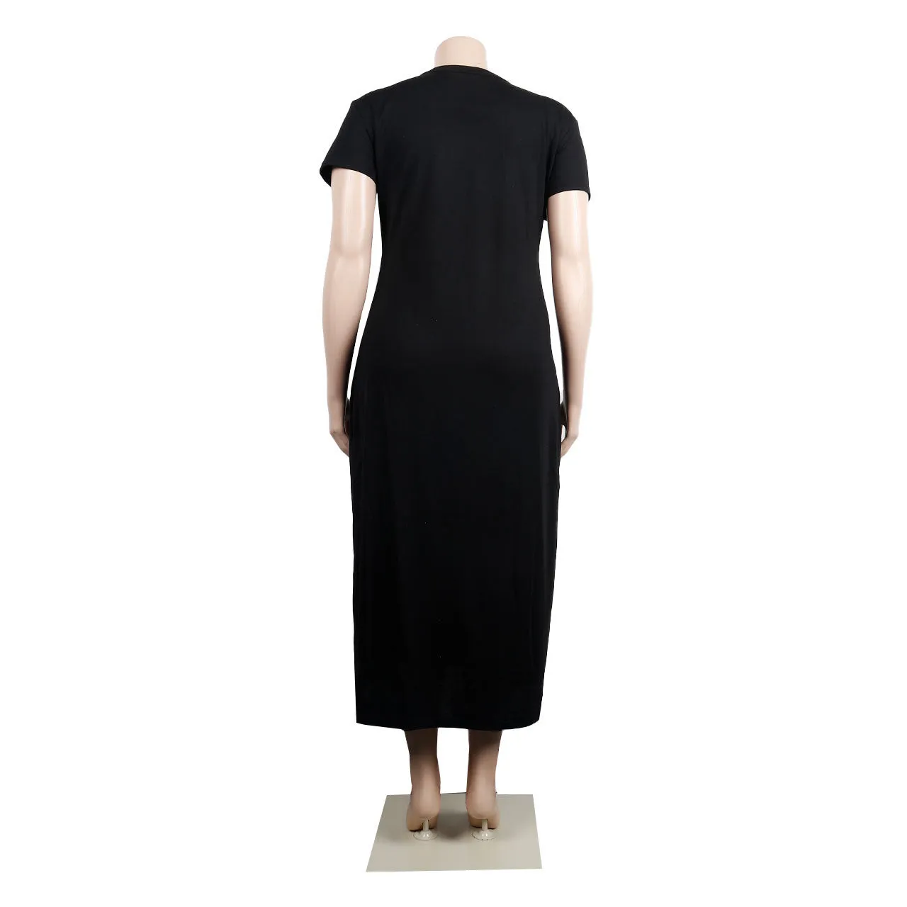 V neck Loose plus Size Dress