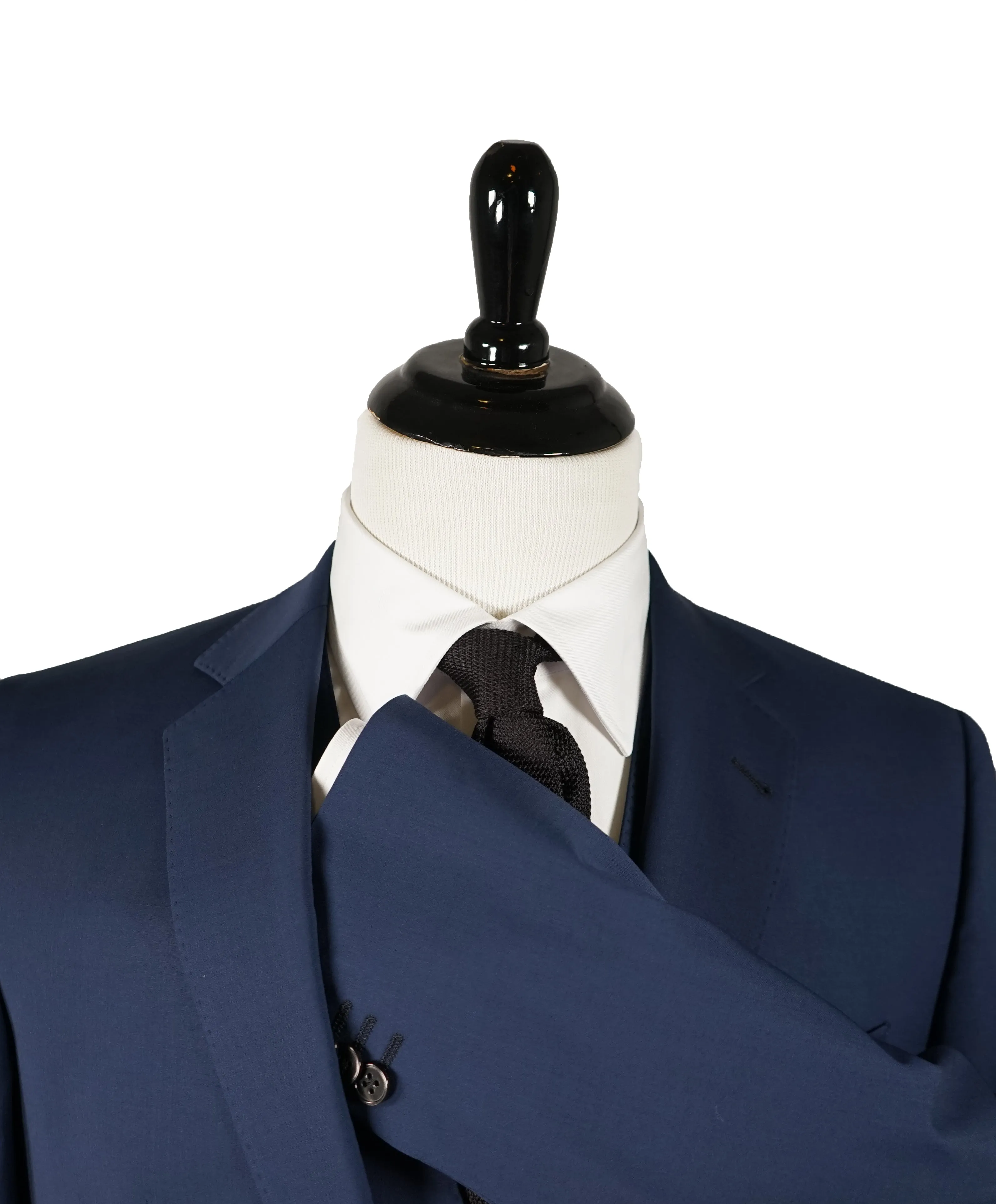 VIA NAPOLEONE 1980 - Cobalt Blue Three Piece Suit ZIGNONE Wool - 40R