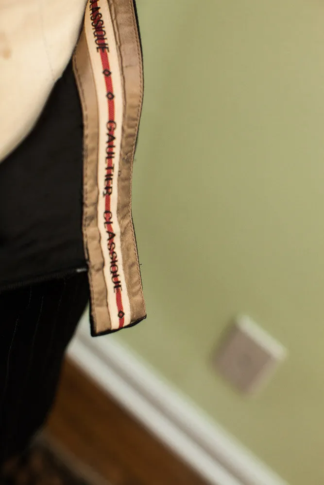Vintage 80s Pinstripe Gaultier Suit Skirt