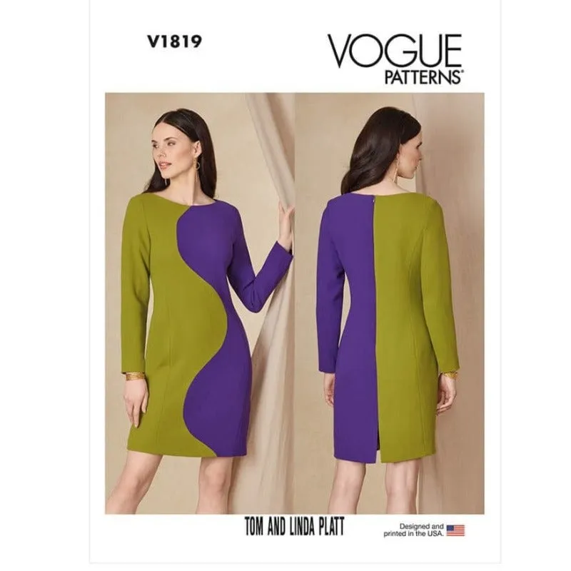 Vogue Pattern V1819 F5 (16-18-20-22-24)