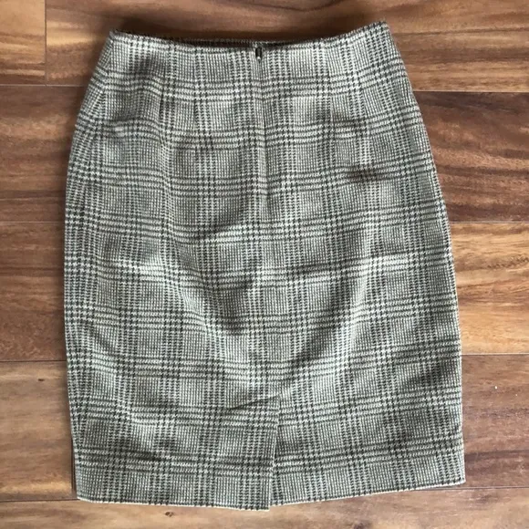 VTG Ellen Tracy Linda Allard Plaid Wool Skirt Suit