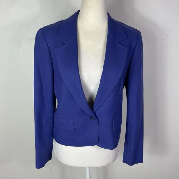 Vtg Pendleton Petite 100% Virgin Wool Blazer Skirt Set Suit Blazer 8 Skirt 6 USA