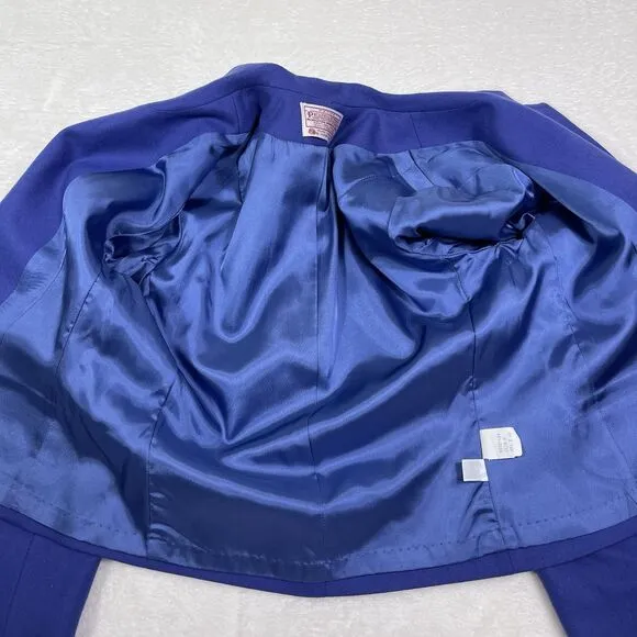 Vtg Pendleton Petite 100% Virgin Wool Blazer Skirt Set Suit Blazer 8 Skirt 6 USA