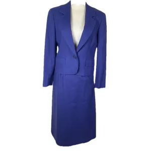 Vtg Pendleton Petite 100% Virgin Wool Blazer Skirt Set Suit Blazer 8 Skirt 6 USA