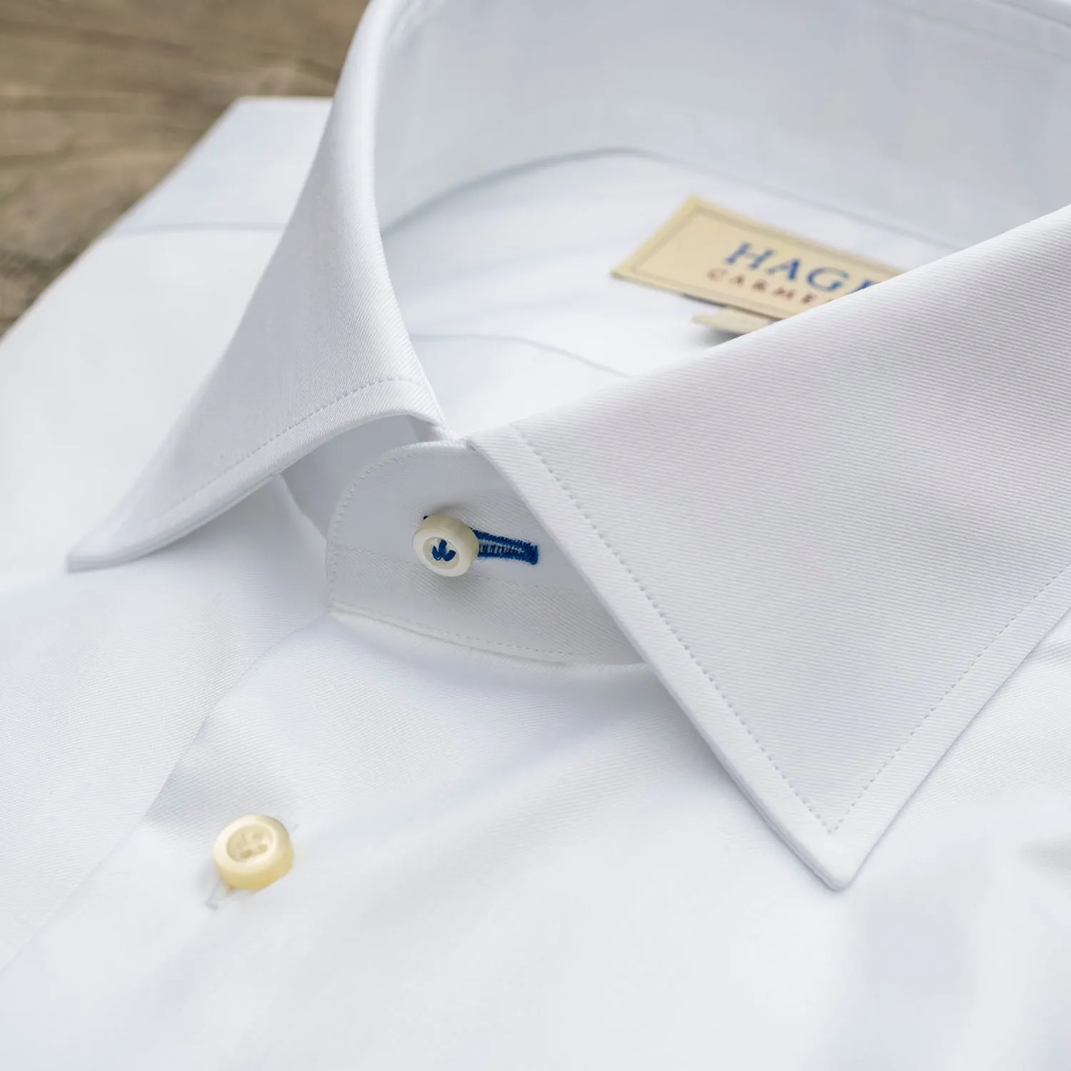 White Super Fine Twill Dress Shirt