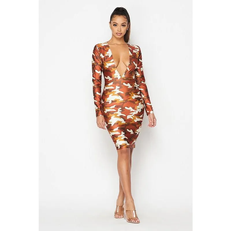 Women Camo Dress