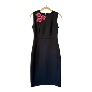 Women's Calvin Klein Black Floral Sheath Dress
