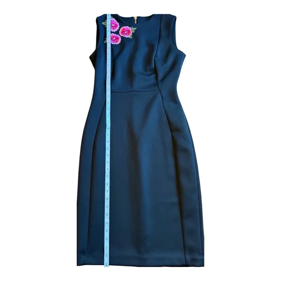 Women's Calvin Klein Black Floral Sheath Dress