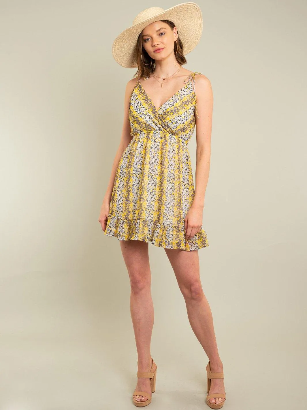 WOMEN'S FLORAL MINI DRESS