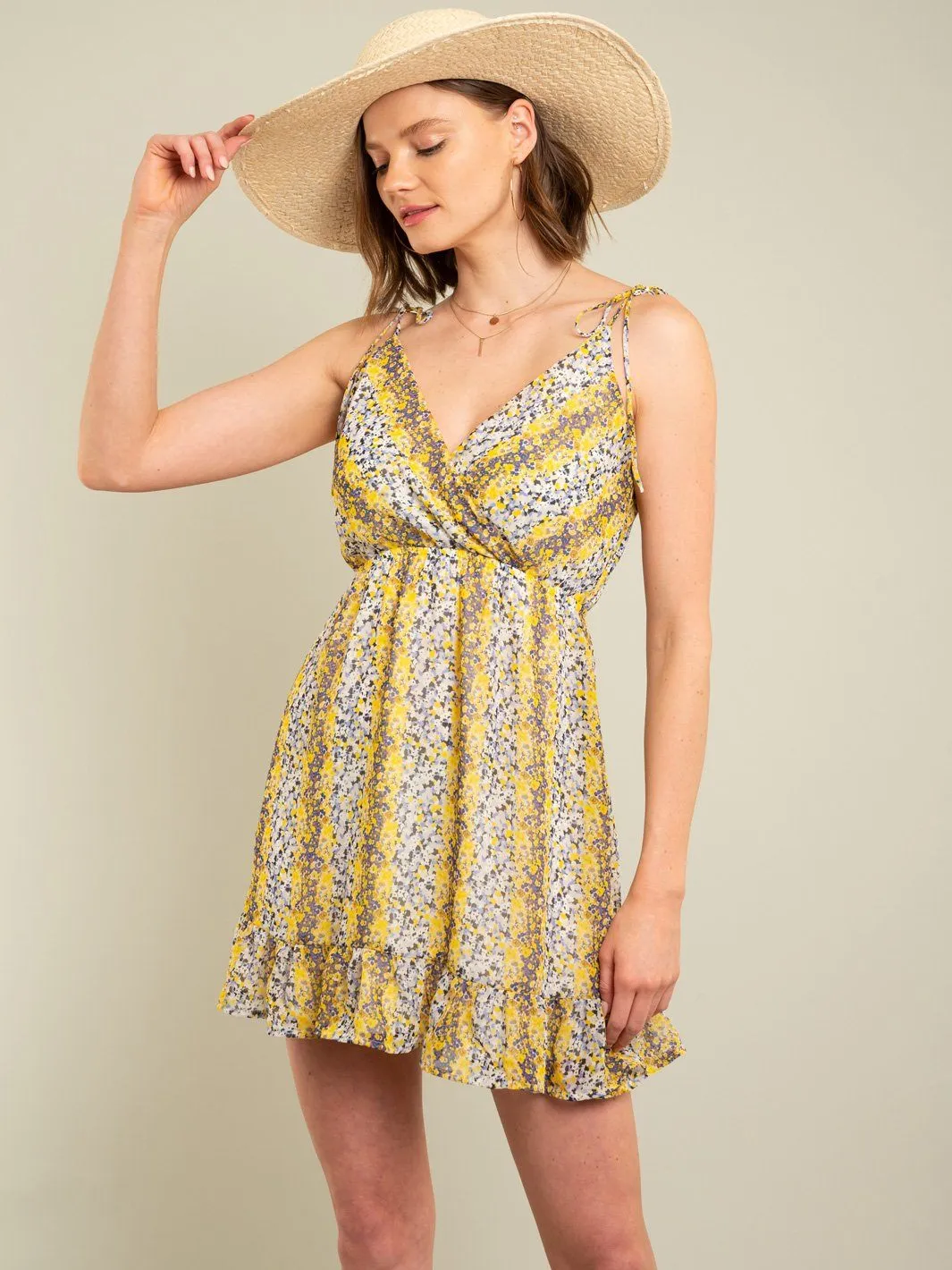 WOMEN'S FLORAL MINI DRESS