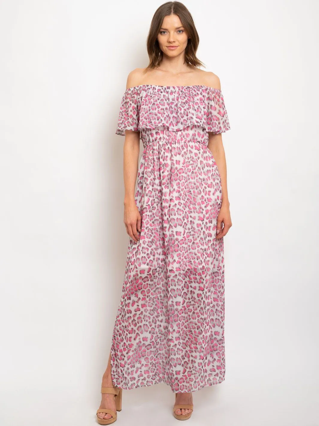 WOMEN'S OFF SHOULDER MAXI DRESS