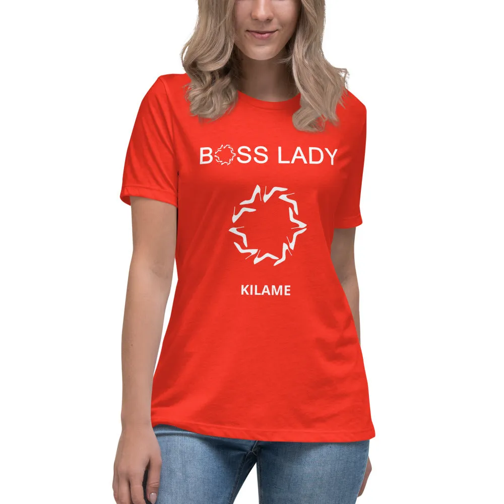 Women's Relaxed T-Shirt 'Boss Lady O'