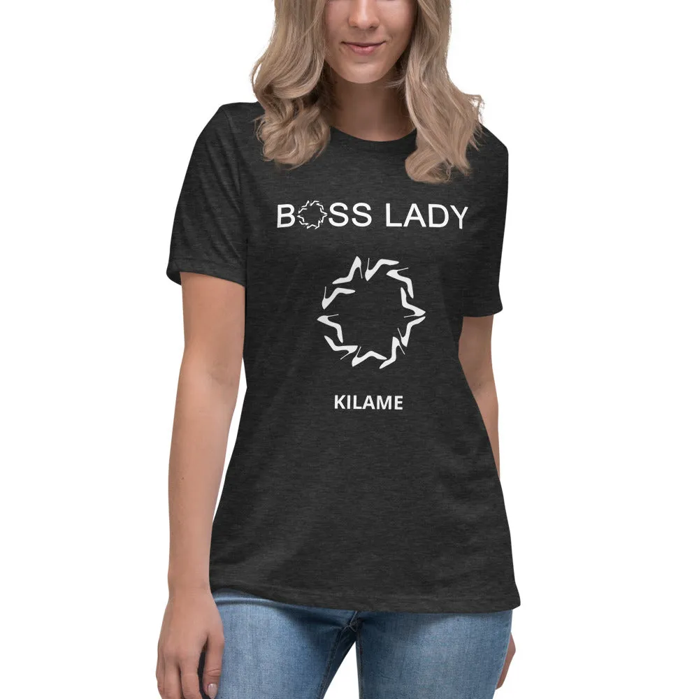 Women's Relaxed T-Shirt 'Boss Lady O'