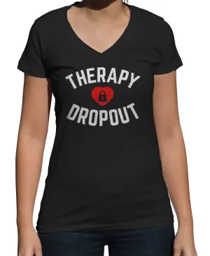 Women's Therapy Dropout Vneck T-Shirt