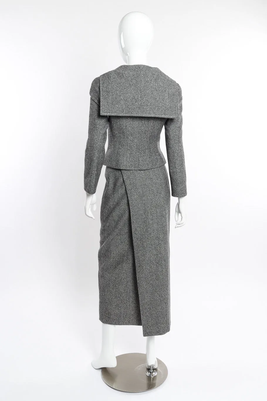 Wool Jacket & Wrap Skirt Suit