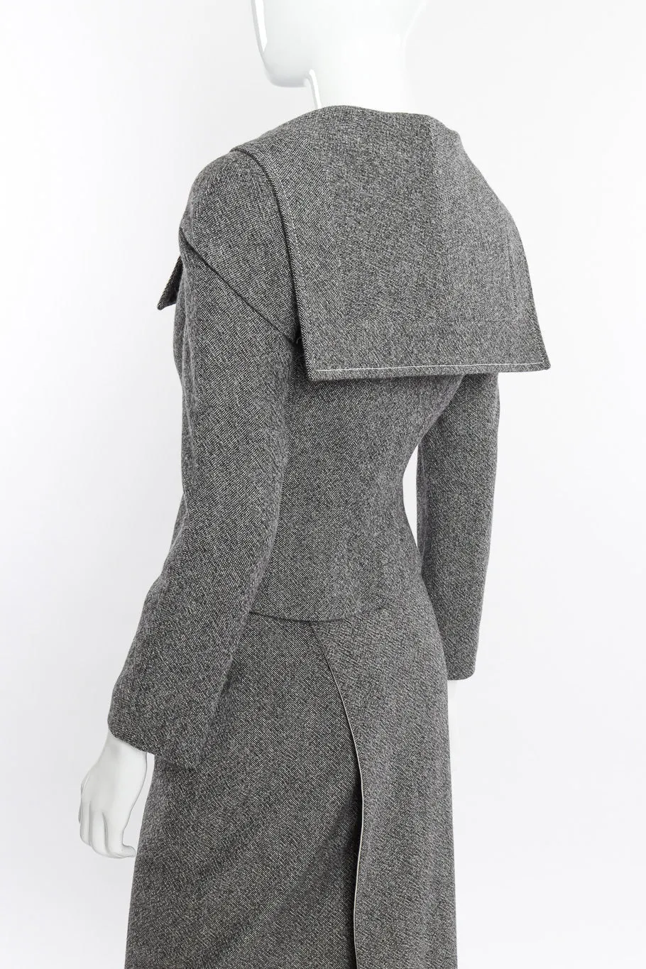 Wool Jacket & Wrap Skirt Suit